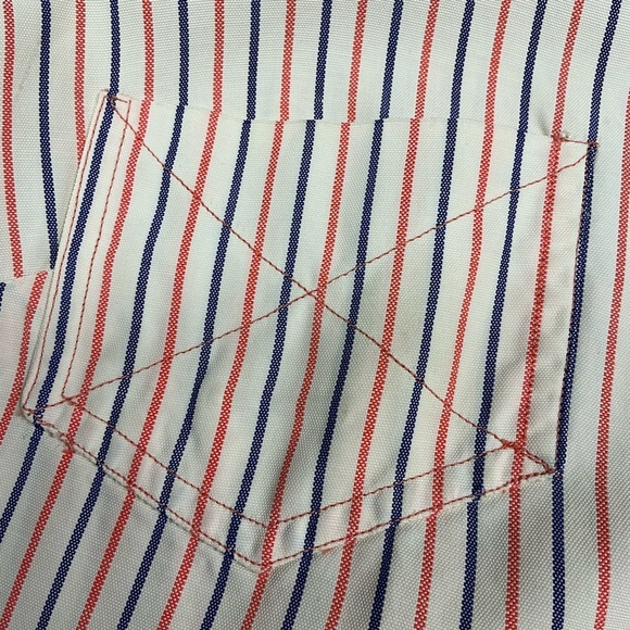 Vintage 60s The Villager pin striped button front shirt dress women’s medium USA - Picture 3 of 8
